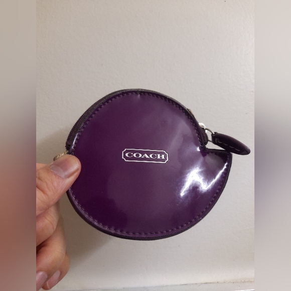 Coach Tweety Bird Suede Leather Patent Coin Purse Zip Pouch Y2K - Picture 10 of 14